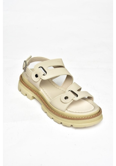 Fox Shoes S996075509 Bej Kadın Sandalet Bej