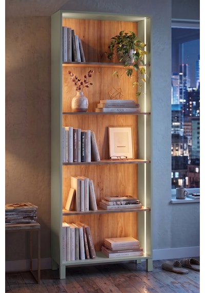 Robin Home Prime 5 Raflı Neon Led Işıklı Kitaplık Ahşap Ayaklı Sepet-ıhlamur Yeşili 183cm Yeşil Robin Home Prime 5 Raflı Neon Led Işıklı Kitaplık Ahşap Ayaklı Sepet-ıhlamur Yeşili 183cm Yeşil