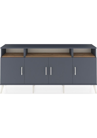 Arges Konsol 6 Raflı 4 Kapaklı 176x30x83 Antrasit-antrasit/çam Antrasit/çam Arges Konsol 6 Raflı 4 Kapaklı 176x30x83 Antrasit-antrasit/çam Antrasit/çam