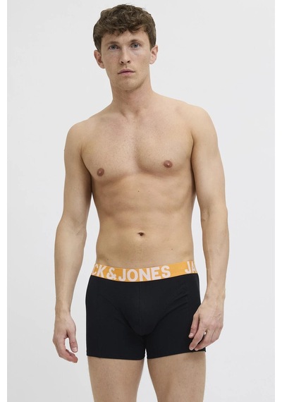 Jack & Jones Jack Jones Connor Solıd 3 Lü Paket Erkek Boxer 12285740 Siyah