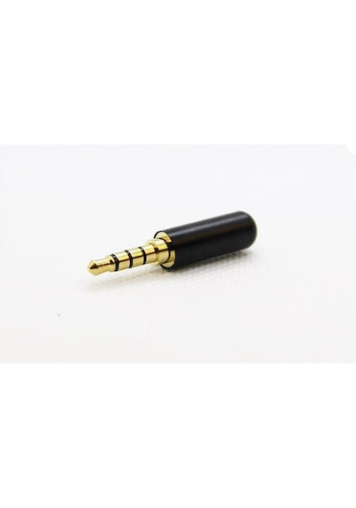3.5Mm Stereo Jak 4 Boğumlu Siyah