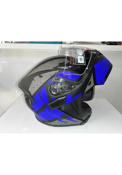 Jk-20 Jk902 Çene Pedli Güneş Vizörlü Çeneden Açılır Kask D-1 L Beden