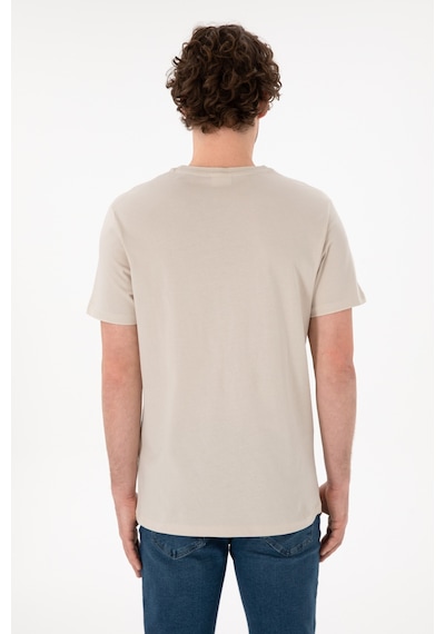 U.S. Polo Assn. Erkek Regular Fit Bisiklet Yaka Taş Basic Tişört 50305924-VR049 U.S. Polo Assn. Erkek Regular Fit Bisiklet Yaka Taş Basic Tişört 50305924-VR049