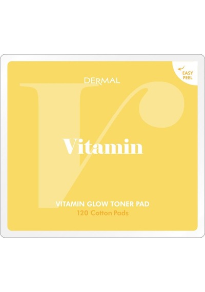 Dermal Vitamin Glow Toner Pad 120 Li Cilt Aydınlatıcı Ve Vitamin Kompleksli Tonik Ped 180 Ml