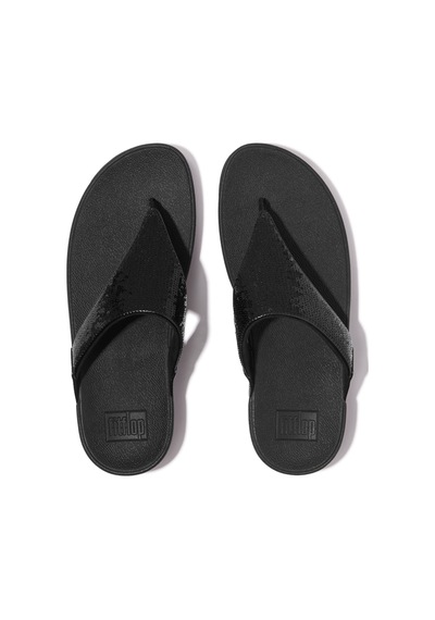 Roncato 090 All Black Terlik Kadın Diğer Jf3-090 /675 /b50 Fitflop Lulu Sequin Toe-post Siyah