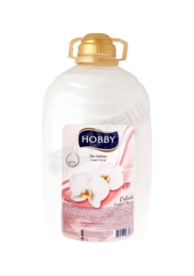 5 Adet Hobby Beyaz Orkide Sıvı Sabun Gliserinli 3 Lt