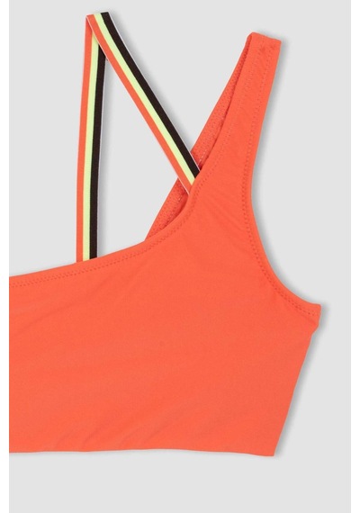 DeFactoFit Sporcu Tek Omuz Bikini Üstü B6340AX24HSOG37 Turuncu