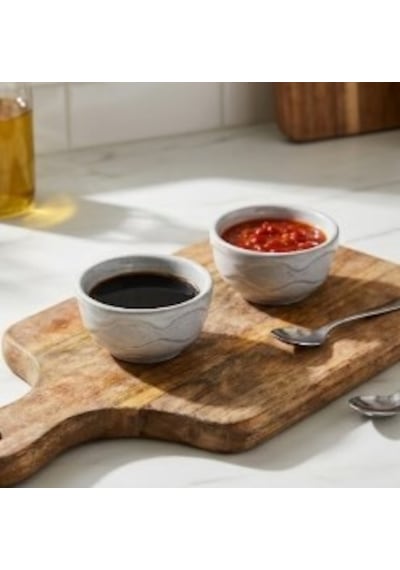 Minimal Sosluk , Lokumluk Kase Beyaz 6'lı 35ml beyaz