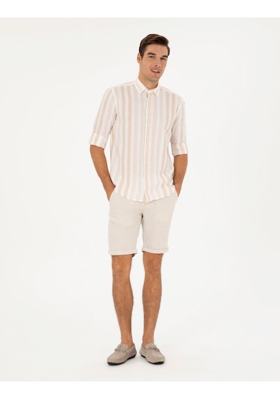 Pierre Cardin Erkek Bej Şort / Bermuda 50288507-vr011 Bej