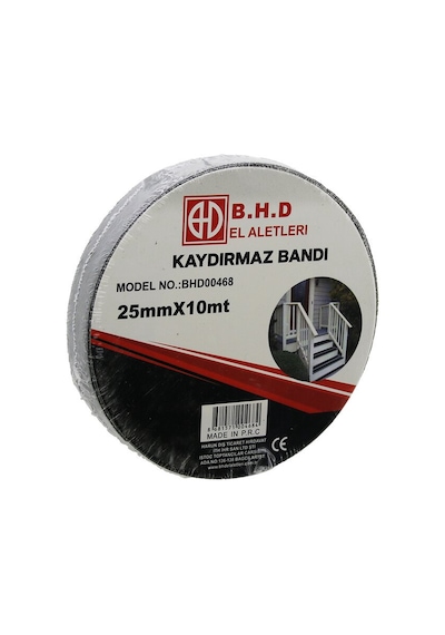 25mm X 10mt Kaydırmaz Siyah Bant Go53/03430