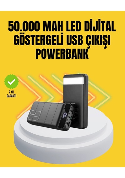 Ceylan Adam Profesyonel 50.000 Mah Powerbank Aynı Anda Birden Fazla Cihaz Şarj Eden, Dayanıklı Ve Çok Renkli