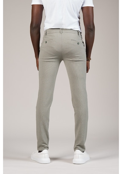 Perpant Slimfit Armürlü Beli İplikli Ve Lastikli Likralı Yazlık Jogger Pantolon Yeşil