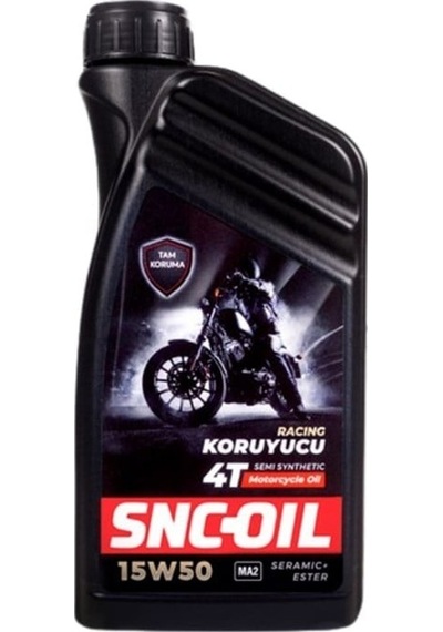 Snc-Oil Koruyucu Racing 4T 15W-50 Motosiklet Yağı 1 Litre