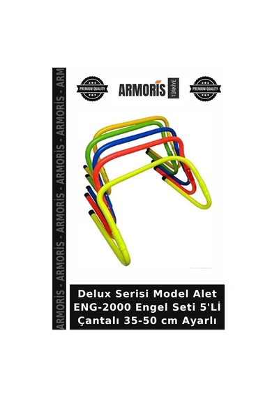 Delux Serisi Model Alet Eng-2000 Engel Seti 5'li Çantalı 35-50 Cm Ayarlı Çok Renkli