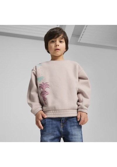 Puma X Trolls Graphic Crew Pembe Kız Çocuk Sweatshirt
