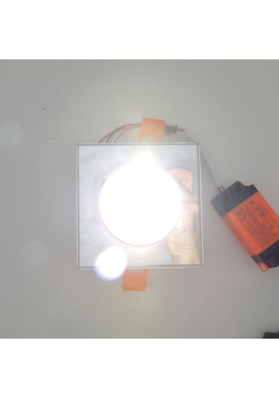 Sunlight Sıva Altı Kare Camlı Led Spot Armatür 10W Beyaz Gün Işığ Beyaz