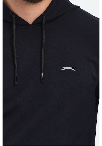 Slazenger Obra In Erkek Kapüşonlu Cepli Lacivert Sweatshirt Lacivert