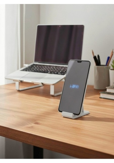 Gri Mini Masa Üstü Cep Telefonu Tablet Tutucu Tutacağı Standı Us-t004k 4 4 4 4 Cm