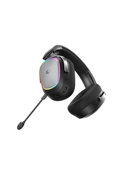 Rampage Retsu Siyah/gri Kablosuz 2.4g+ Bluetooth Kumaş Ve Deri Protein Earpad Mikrofonlu Oyuncu Kulaklığı