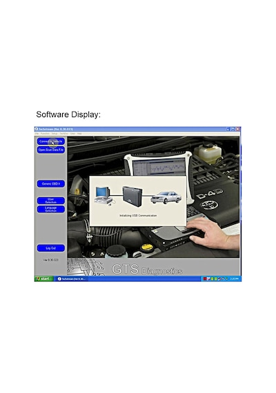 Mini Vcı J2534 Toyota Tıs Tech Stream Obd Obdıı Tarayıcı Aracı İçin Teşhis Kablosu Araçları