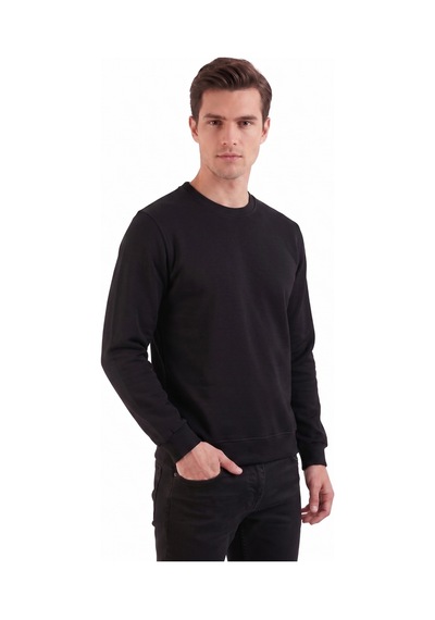 Baglan Erkek Sıfıyaka Sweatshirt Regular Kalıp Bgl-st05411 Siyah