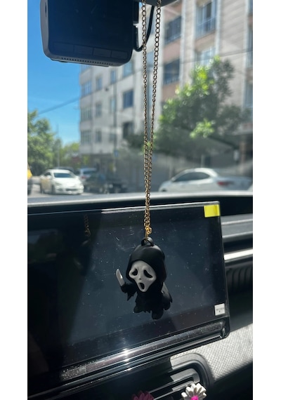 Çığlık Ghostface Hayalet Dikiz Ayna Süsü 3d