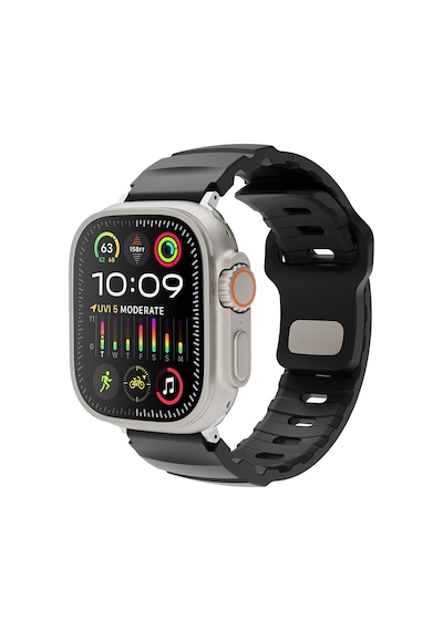 Apple Uyumlu Watch Seri 10-11 42mm Kordon 1/2/3/4/5/6/se/7/8/9 38-40-41mm Kd-143 Silikon Kordon