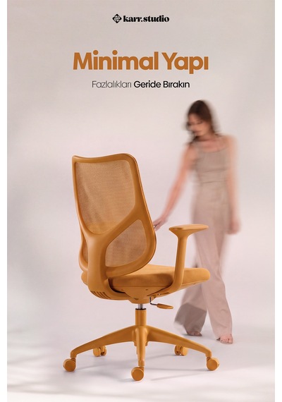 Seul Ergonomik Çalışma Sandalyesi - Sarı