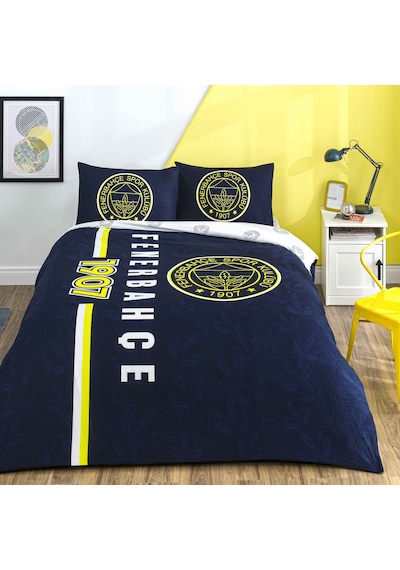 Taç Lisanslı Fenerbahçe Arma Pamuk Çift Kişilik Nevresim Takımı 000000001000051935 Çok Renkli