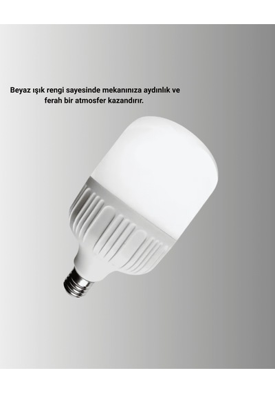 Şarjlı Led Ampul 30w Beyaz Işık Enerji Tasarruflu Çok Renkli