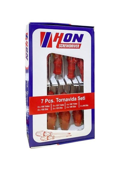 Hon 7 Parça Düz ve Yıldız Tornavida Set