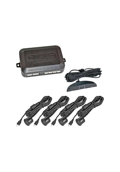 Park Sensörü Led Ekranlı Ses İkazlı Siyah, 4 Sensör, Kontrol Kutusu, 12v