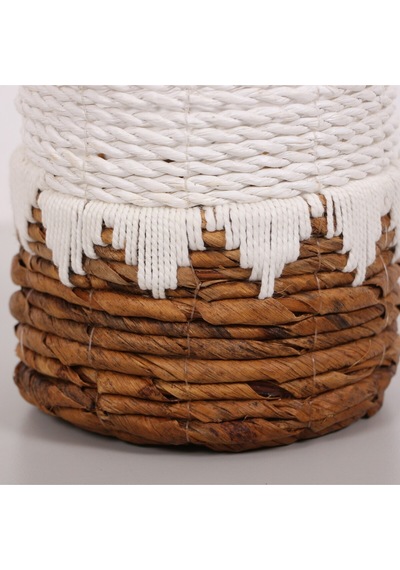 Didim Doğal Abaka 15x16 Cm Saksılık & Saklama Düzenleme Beyaz