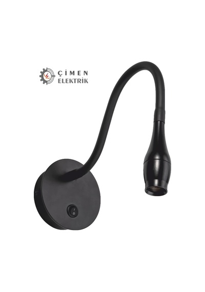 Eco Lounge Cata Ct 5232 Siyah Kasa Led Aplik 3w 3200k Gün Işığı