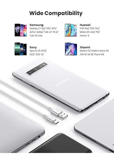 Örgülü Usb Type-c Şarj Ve Data Kablosu, 50 Cm