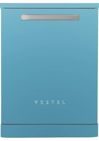 Vestel BM 5001 Retro 5 Programlı 13 Kişilik Bulaşık Makinesi Mavi