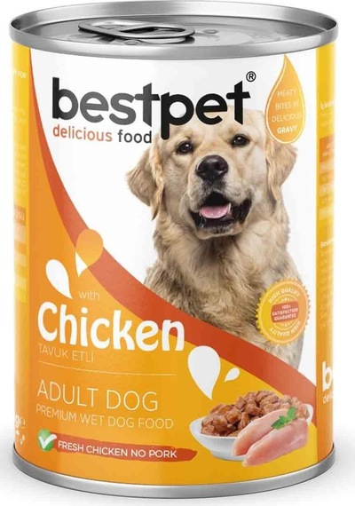 Bestpet Tavuklu Yetişkin Köpek Konservesi 400 G