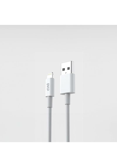 Dvıp L33 6a 120w Usba To Lightning Hızlı Şarj Kablosu 1m Beyaz