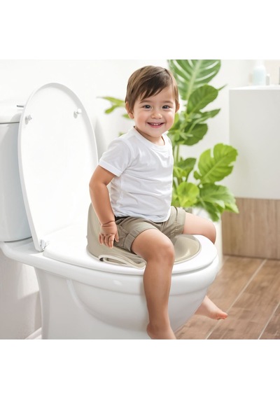 7188 Yüksek Arkalıklı Tuvalet Alıştırma Adaptörü Relax Bej