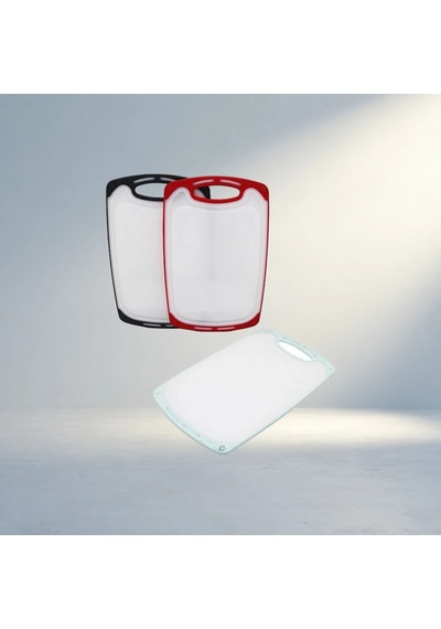 Kaymaz Silikon Kenarlıklı Küçük Plastik Kesim Panosu 31x20 Cm 12v
