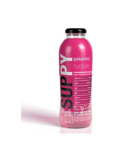 Suppy Hydrate Yaban Mersinli & Ahududu Aromalı Vitaminli Mineralli İçecek 414 Ml 4'li Avantaj Paket 400 ML