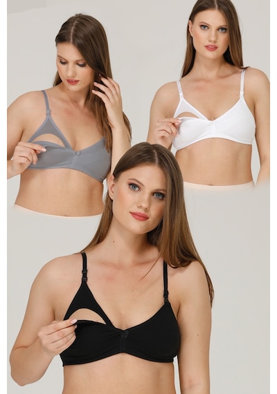 Parlingerie Emzirme Sütyeni 3'lü Çok Renkli