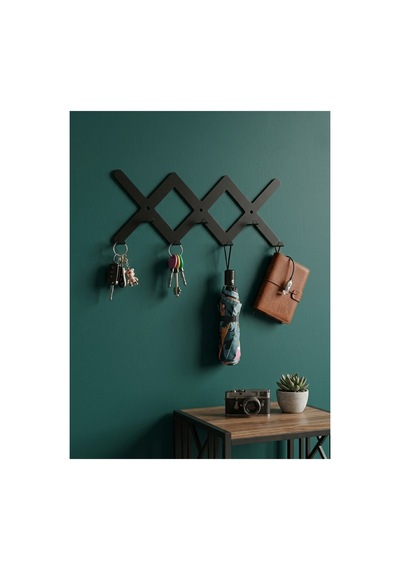 Zikzak Metal Duvar Askılığı - Modern Dekoratif Çoklu Portmanto, Antre, Koridor Ve Ofis Askısı Diğer