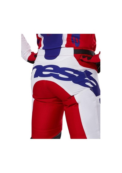 Alpinestars Racer Veil Kros Motosiklet Pantolonu Kırmızı Beyaz