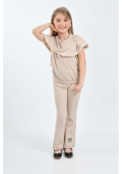 Krem Fitilli Takım 6-9 Yaş 2072-4 Krem