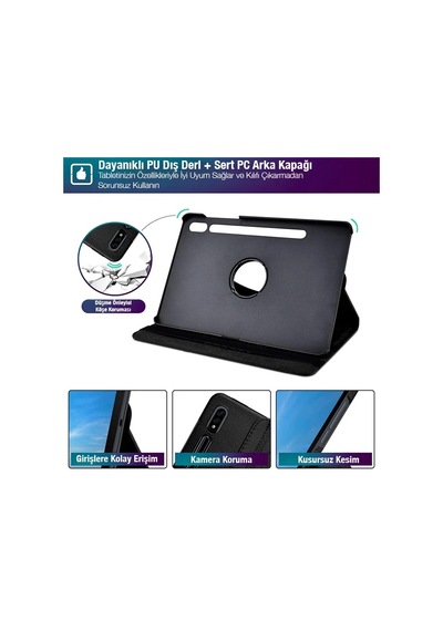 Sm Galaxy Uyumlu Tab S8 2022 11.0 X700-x706 360 Derece Döner Standlı - Kılıf- 5775