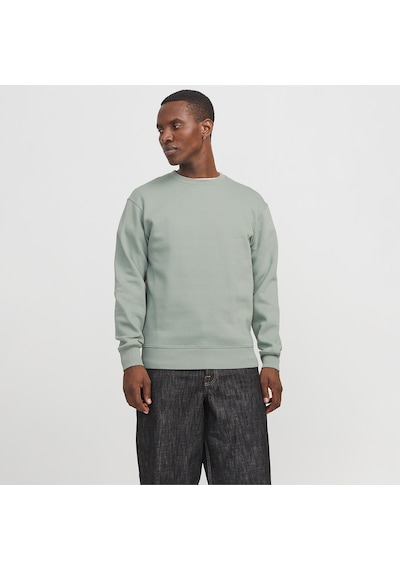 Jack & Jones Jack&jones Star Basic Erkek Yeşil Bisiklet Yaka Sweatshirt Yeşil