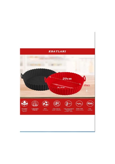 Airfrey Pişirme Aksesuar Seti Silikon Siyah Diğer