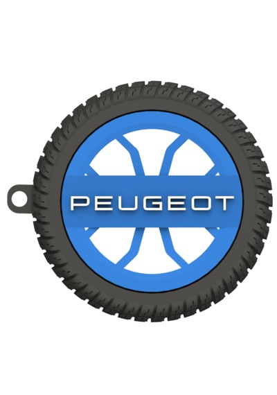 Peugeot Uyumlu Özel Tasarım Anahtarlık - Premium Hafif Ve Dayanıklı Mavi