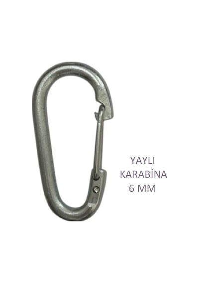 Karabina, Yaylı, 6 Mm, Askı, Çengel, Kanca, Anahtarlık